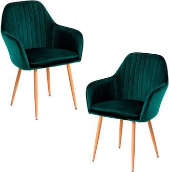 Regalos Miguel Regalos Miguel - Packs Sillas Comedor - Pack 2 Sillas Chic - Verde