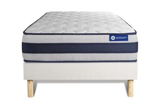 Actisom Actisom - Somier Blanco + Colch&oacute;n Con L&aacute;tex Y Espuma Viscoel&aacute;stica 80 X 200