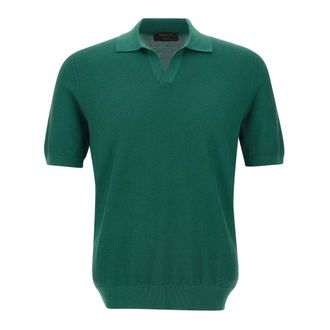 Gran Sasso Tennis Skipper Polo Shirt - male - Gran Sasso - Polo Shirts - Green - 2XL - Tops