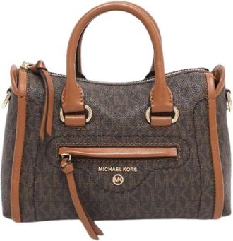 Michael Kors Pre-owned Handbags, female, Brown, Size: ONE SIZE Pre-owned Canvas Handbag