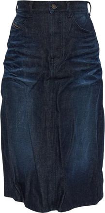 Diesel De-Irti-Fsj Rok - Dames - Spijkerrokken - Blauw - W24 - Denim - Rokken
