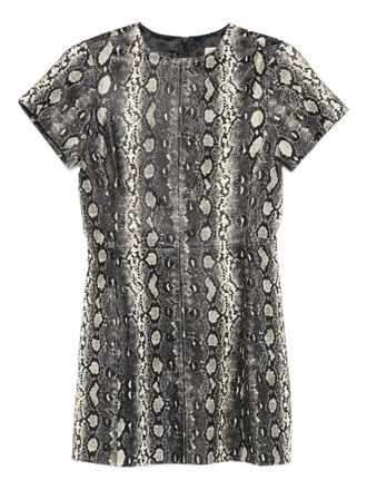 Michael Michael Kors Jurk met korte mouwen en slangenhuidprint - Beige