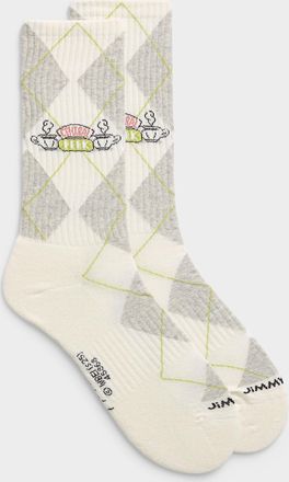 Jimmy Lion Mens Friends ribbed socks