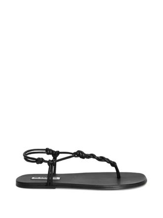 Jil Sander Sandalen mit flacher Sohle