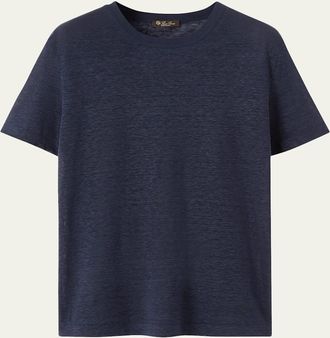 Loro Piana Gargano Linen Short-Sleeve T-Shirt