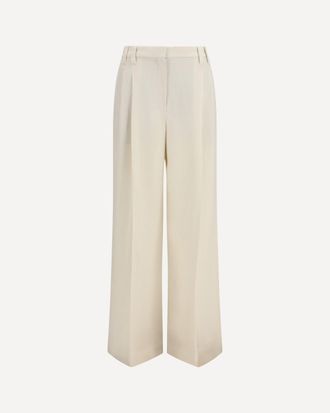 Brunello Cucinelli Wide Pants in fluid twill Female 44