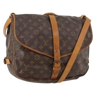 Louis Vuitton Pre-owned Cross Body Bags, female, Brown, Size: ONE SIZE Pre-owned Saumur handbag