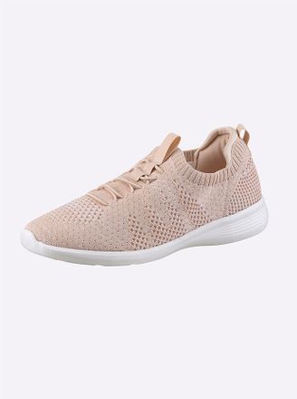 Heine Sneaker HEINE, Damen, Gr. 36, rosa (rose), Textil, Schuhe Sneaker