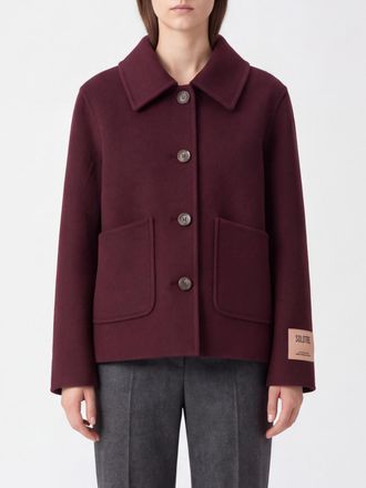 SOLOTRE Coat Woman color Burgundy