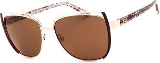 Bebe BB7249 771 Womens Sunglasses Gold Size 57