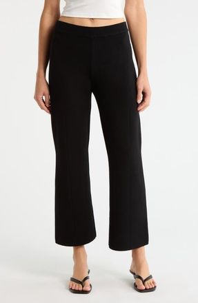 Wayf Knox Knit Crop Pants in Black at Nordstrom, Size X-Large