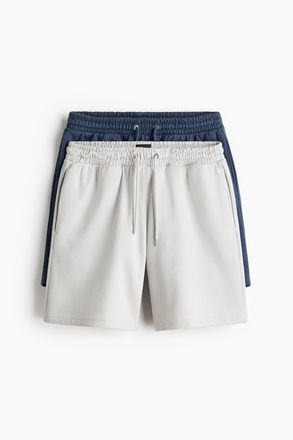 H&M 2er-Pack Shorts in Regular Fit - Blue