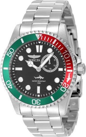 Invicta 49274 Pro Diver Watch in Black/Silver/Green at Nordstrom Rack