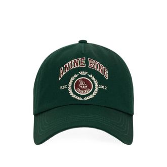 Anine Bing Jeremy Baseball Cap Collegiate - Deep Emerald