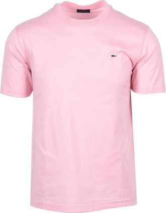 Paul & Shark Paul & Shark Mens BADGE T-SHIRT PINK Cotton - Size X-Large