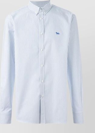 Maison Kitsun&eacute; striped button-down shirt