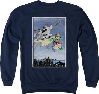 Gildan Batman Dkr Duo Adult Crewneck Sweatshirt