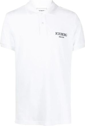 Iceberg Basis Klein Logo Polo Shirt - Heren - Polos - Wit - 2XL - Tops