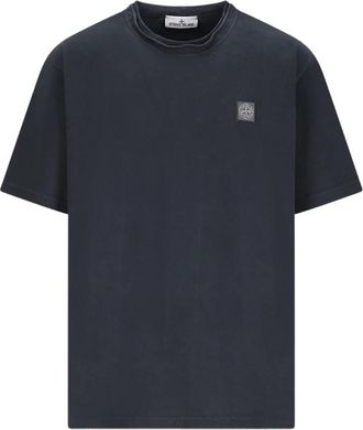 Stone Island T-shirt - Heren - T-shirts - Blauw - XL - Tops