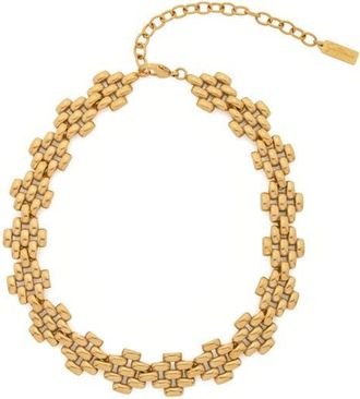 st. Moran Tarnish Resistant Grid Necklace in Gold at Nordstrom
