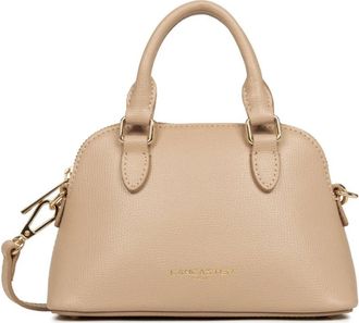 Lancaster Sac demi lune Zipp&eacute; S Sierra Jia - Dames - Handtassen - Beige - ONE Size - Leer - Tassen