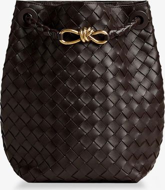 Bottega Veneta Borsa a tracolla Andiamo Bucket in pelle con motivo Intrecciato - BOTTEGA VENETA - gender_Woman