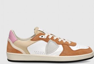 Philippe Model Womens Pgal Sneakers In White Coral