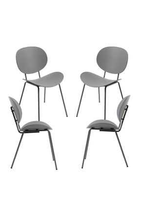 Regalos Miguel Packs Sillas Comedor - Pack 4 Sillas Dony - Gris