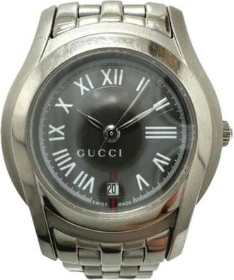 Gucci Pre-owned Stainless Steel watches - Dames - Vintage Horloges - Grijs - ONE Size - Vintage