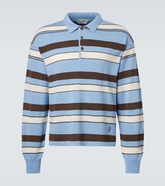 J.W.Anderson Polo in misto cotone e lana a righe