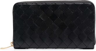 Bottega Veneta Woven Wallet With Zip