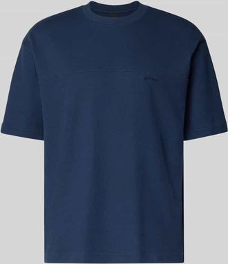 Boss Orange by Hugo Boss BOSS Orange Regular Fit T-Shirt aus Baumwoll-Mix Modell TE_HIVE in Marine, Größe XXL
