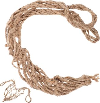 PartyKindom Reusable Hemp Rope Mesh Grocery Bag Woven Produce Tote for Fruits Vegetables Breathable Storage Lightweight Handheld Net Bag for Shopping and Outdoor 