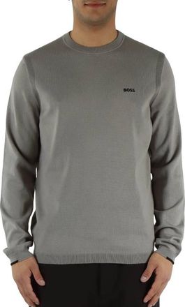 HUGO BOSS Cotton Sweater With Contrast Logo, Size XX-Large
