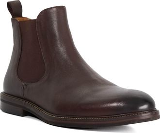 Dune London Mens Maisen - Leather Formal Chelsea Boots - Brown - Size UK 11