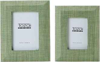 Tozai Home Home Monaco Grass Set Of 2 Photo Frames