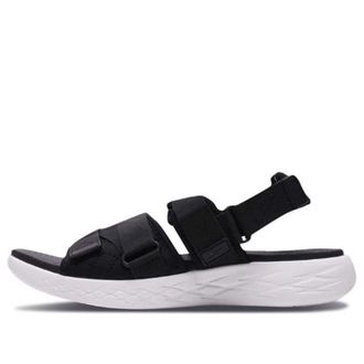 Skechers On-The-Go 600 Black Sandals Black White 55367-BKW