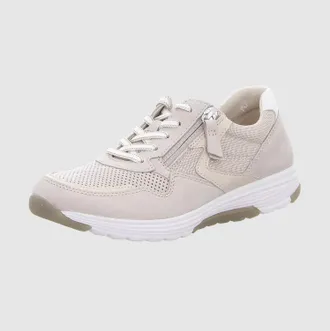 Gabor Womens Lace-Up Shoes In Powder/white