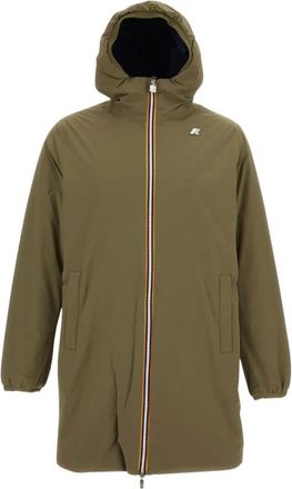 K-Way Jacob St Warm Double - Heren - Regenjassen - Groen - M - Leer - Jassen
