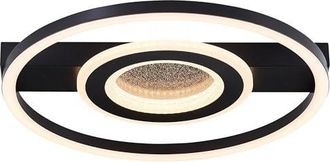 Brilliant Queens Plaf&oacute;n Led Negro 37 Cm 26 W