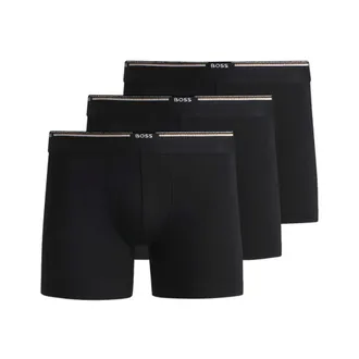 HUGO BOSS Ondergoed, Heren, Zwart, L, Katoen, Boxer BR3p Boxer Briefs