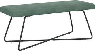 vidaXL Banco Verde Mar 110 X 40 X 45 Cm Terciopelo Vidaxl