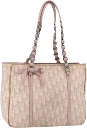 Dior Pre-owned Tote Bags, female, Pink, Size: ONE SIZE Pre-owned Vintage Plastic Tote Bag