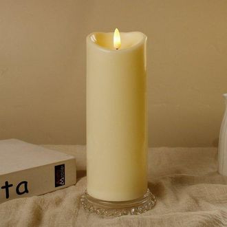 OEM Velas, 1 Unidad, Vela Exterior Impermeable Con Luz Led, Inal&aacute;mbrica Y Segura, 7,520 Cm, Vela Led Intermitente, Pl&aacute;stico (sin Pilas), Estilo 2