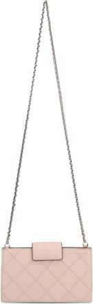 Tory Burch Tassen, Dames, Roze, ONE Size, Leer, Diamond Quilt Crossbody