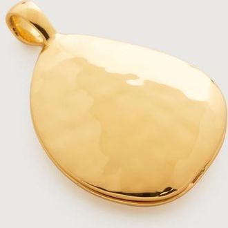 Monica Vinader Gold Deia Pebble Locket