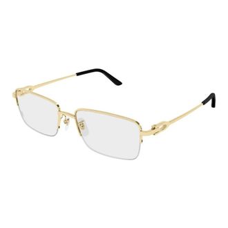 Cartier Ct 0625Oa 001 Frame - Heren - Brillen - Geel - 57 MM - Accessoires