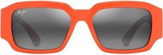 Maui Jim K&uuml;pale zonnebril met vierkant montuur - Oranje
