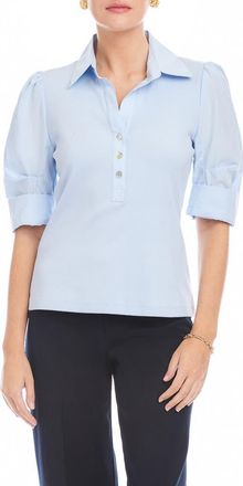 Fifteen Twenty Camden Rib Henley Shirt in Light Blue at Nordstrom, Size Small