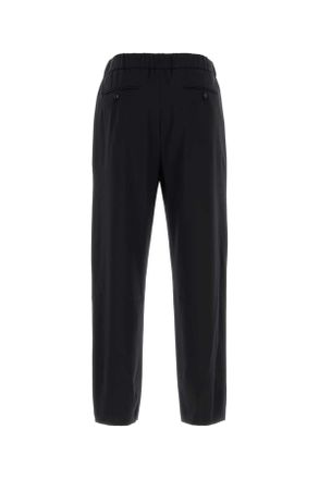Giorgio Armani Virgin Wool Trousers - Navy